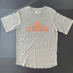 Clemson Tigers Russell Athletics Tshirt Size L Gray